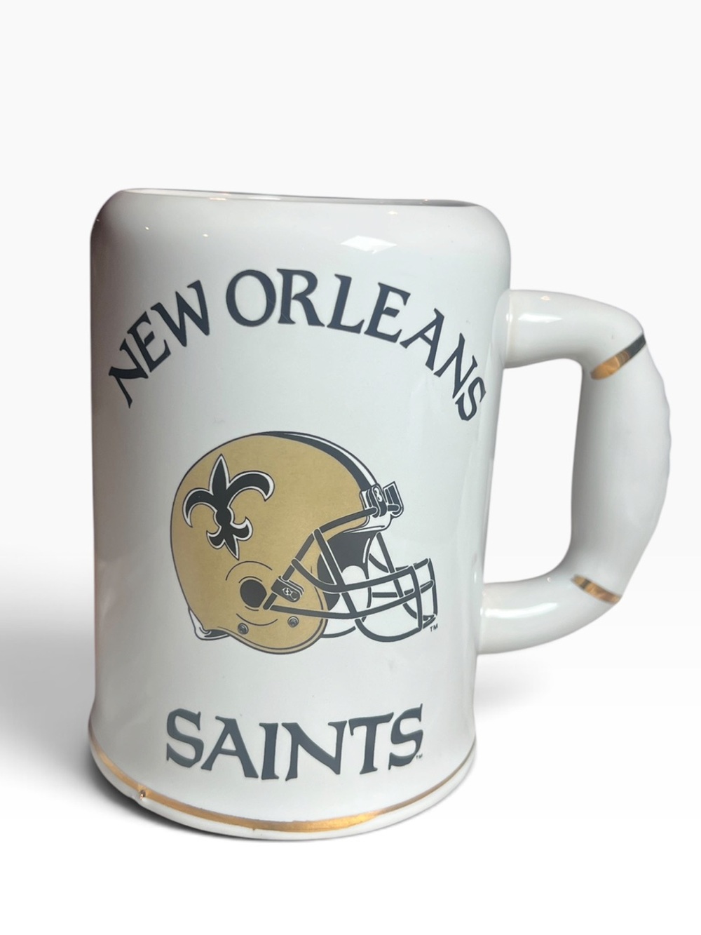 NFL New Orleans Saints Beer Stein Mug With Team’s Helmet Logo